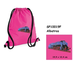 Locomotive "Albatros" - Large Elegant drawstring bag with embroidery