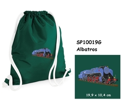 Locomotive "Albatros" - Large Elegant drawstring bag with embroidery