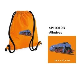 Locomotive "Albatros" - Large Elegant drawstring bag with embroidery