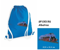 Locomotive "Albatros" - Large Elegant drawstring bag with embroidery