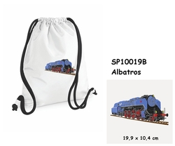 Locomotive "Albatros" - Large Elegant drawstring bag with embroidery