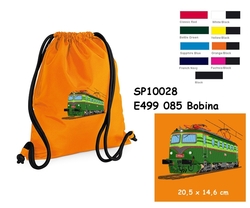  Lokomotiva E499 085  "Bobina" - Velký elegantní stahovací vak na záda s výšivkou - kopie