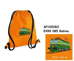  Lokomotiva E499 085  "Bobina" - Velký elegantní stahovací vak na záda s výšivkou - kopie