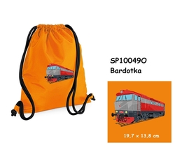 Locomotive "Bardotka" - Large Elegant drawstring bag with embroidery 