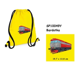 Locomotive "Bardotka" - Large Elegant drawstring bag with embroidery 