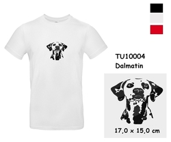 Dalmatian - Modern T-shirt with short sleeves and embroidery 