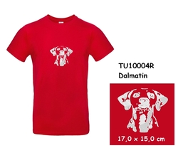 Dalmatian - Modern T-shirt with short sleeves and embroidery 