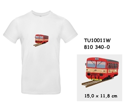 Locomotive 810 340-0 - Modern T-shirt with short sleeves and embroidery  - kopie
