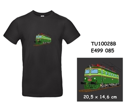 Locomotive " Bobina" E499 085 - Modern T-shirt with short sleeves and embroidery  - kopie - kopie