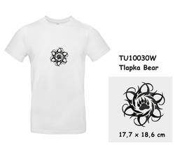 Bear's Paw - Modern T-shirt with short sleeves and embroidery 