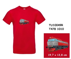 Locomotive "Bardotka" T478 1010 - Modern T-shirt with short sleeves and embroidery  - kopie