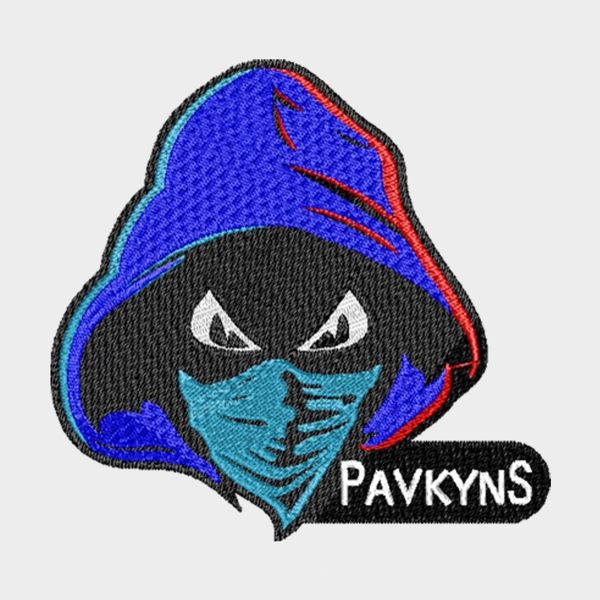 Pavkyns streamer - Modern T-shirt with short sleeves and embroidery