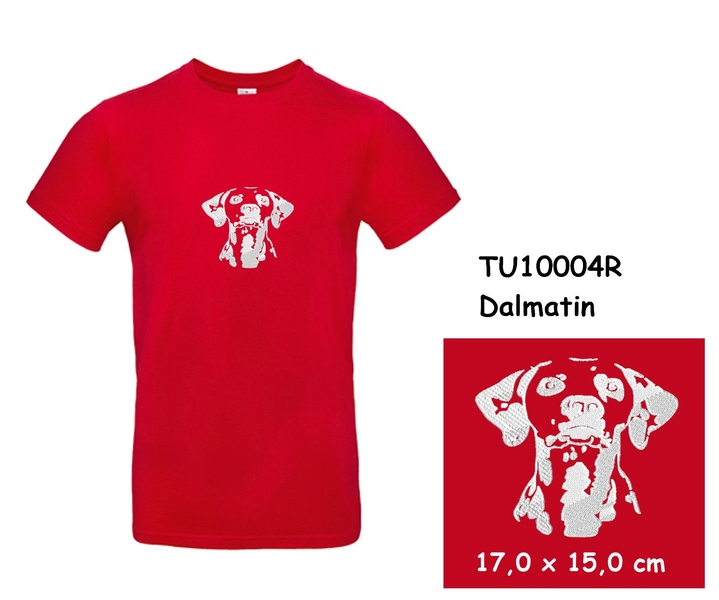 Dalmatin - Moderní tričko s krátkým rukávem s výšivkou