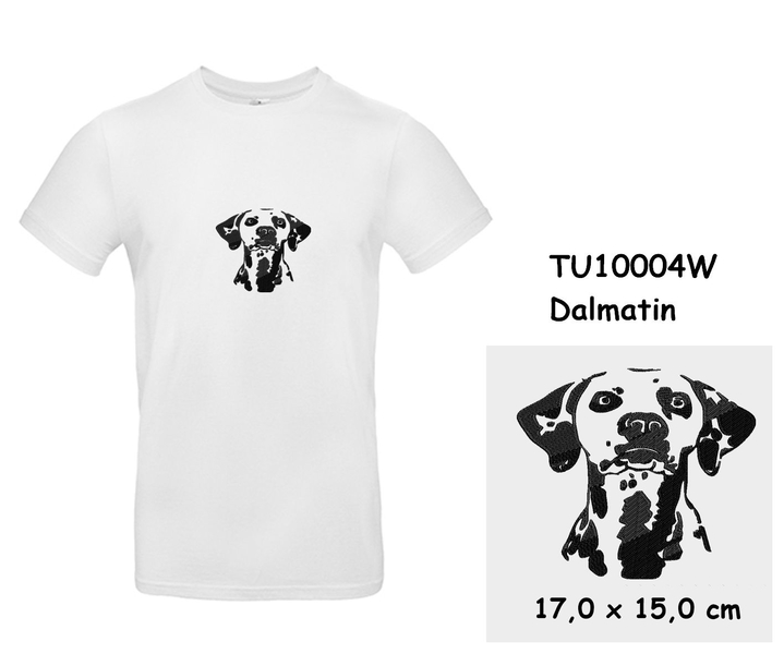 Dalmatian - Modern T-shirt with short sleeves and embroidery 