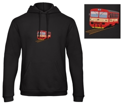 Premium unisex hooded sweatshirt with kangaroo pocket and embroidery locomotive 810.340
