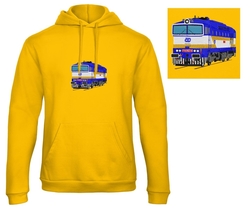 Premium unisex hooded sweatshirt with kangaroo pocket and embroidery Locomotives 754.057